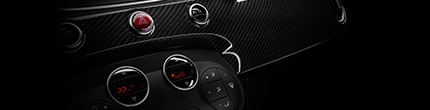 Dashboardpaneel van koolstofvezel